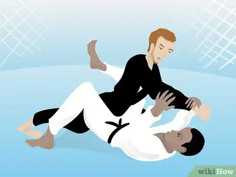 Image titled Apply a Triangle Choke from Open Guard in Mixed Martial Arts Step 1Bullet1