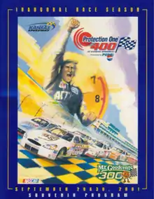 2001 Protection One 400 program cover