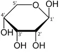 β-.mw-parser-output span.smallcaps{font-variant:small-caps}.mw-parser-output span.smallcaps-smaller{font-size:85%}d-Ribopyranose