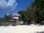 Dive shop at Coki Beach.