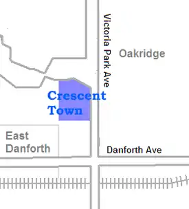 Position of Crescent Town
