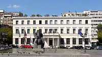 The Athens City Hall in Kotzia Square was designed by Panagiotis Kolkas and completed in 1874.