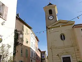 The church in Falicon