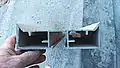Extruded aluminium form section.