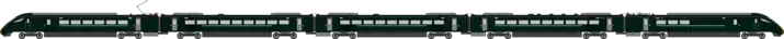 drawing of a Class 802 in GWR livery