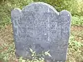 Greene's tombstone, Spring Greene Cemetery, Warwick