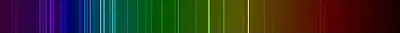 Krypton line spectrum