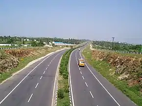 NH 47 Expressway between Coimbatore and Salem which bypasses Chittode at this junction.