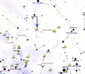 Map showing location of Messier 14