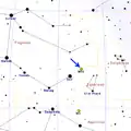 Map showing the location of M15