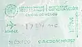 Entry stamp from Mexico City International Airport issued November 2021 (year almost unreadable) on a Peruvian passport.
