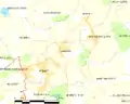 Map of the commune