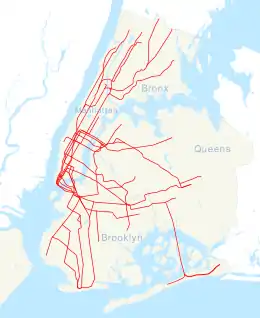 145th Street station (IND lines) is located in New York City Subway