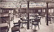 The second class smoking room on board Mauretania