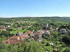 A general view of Saint-Laurent-la-Roche