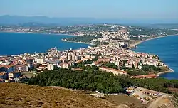 The view of the city