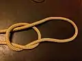 8-1- For ABOK #260 Bottle sling start with an Overhand knot pulled to a Slip knot