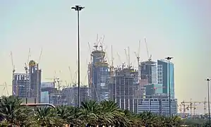The emerging King Abdullah Financial District in 2012