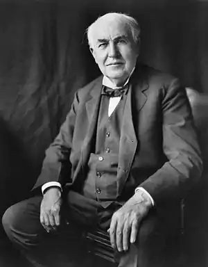 Image 2Thomas EdisonPhoto: Bachrach Studios; Restoration: Michel VuijlstekeThomas Edison (1847–1931) was an American inventor, scientist and businessman who developed many devices that greatly influenced life around the world, including the phonograph, the motion picture camera, and a long-lasting, practical electric light bulb. Dubbed "The Wizard of Menlo Park" (now Edison, New Jersey) by a newspaper reporter, he was one of the first inventors to apply the principles of mass production and large teamwork to the process of invention, and therefore is often credited with the creation of the first industrial research laboratory. Edison is considered one of the most prolific inventors in history, holding 1,093 U.S. patents in his name, as well as many patents in the United Kingdom, France and Germany.More selected pictures