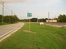 Thompsons road sign on FM 2759