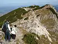 Tourists atop the Untersberg mountain.