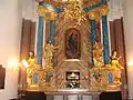 The Rococo Chapel of the Immaculate Conception with an effigy of the Virgin Mary.