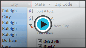Launch "Sorting and Filtering" video!