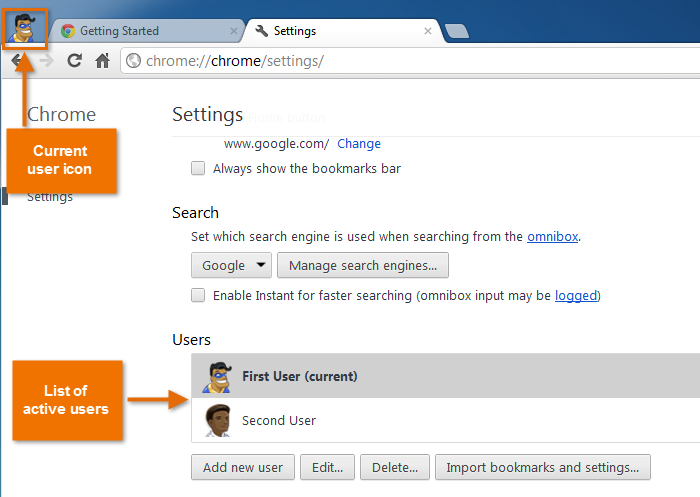 Screenshot of Google Chrome