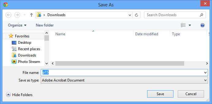 Screenshot of Google Chrome