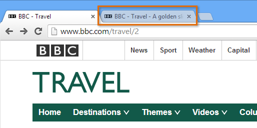 Screenshot of Google Chrome