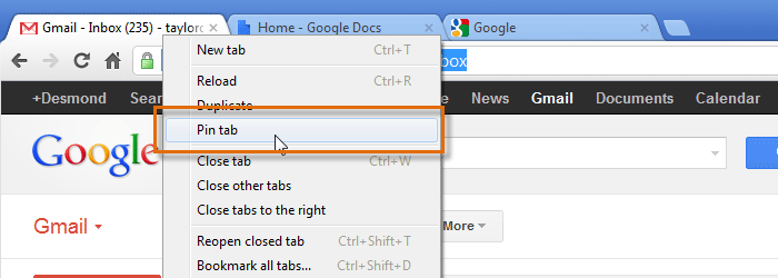 Screenshot of Google Chrome