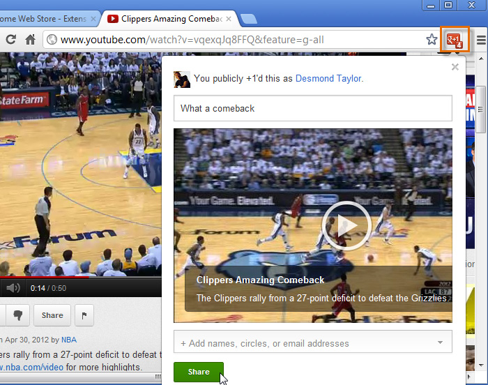 Screenshot of Google Chrome