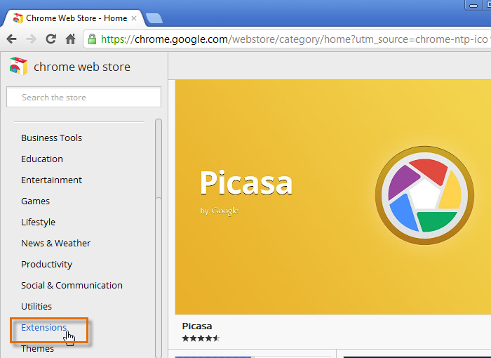 Screenshot of Google Chrome