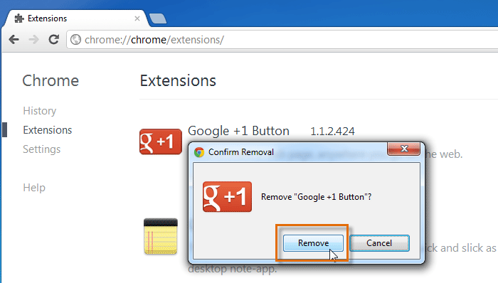 Screenshot of Google Chrome