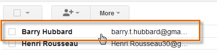 Screenshot of Gmail