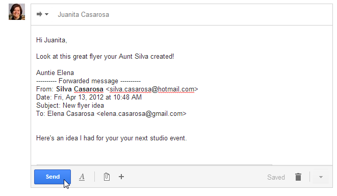 Screenshot of Gmail