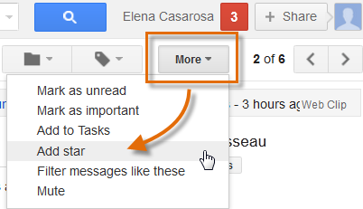 Screenshot of Gmail