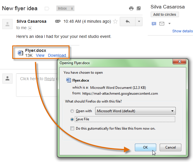 Screenshot of Gmail