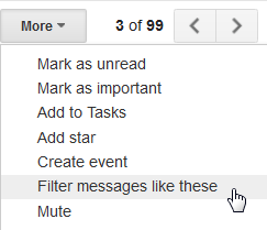 Screenshot of Gmail