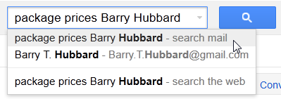 Screenshot of Gmail