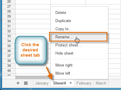 Screenshot of Google Spreadsheets