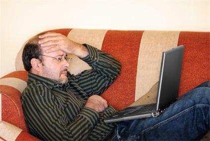 Man surfing the web