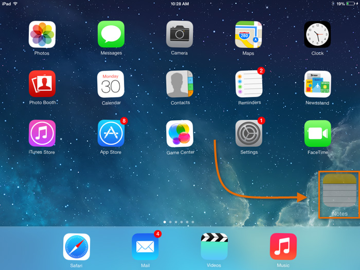 Screenshot of the iPad