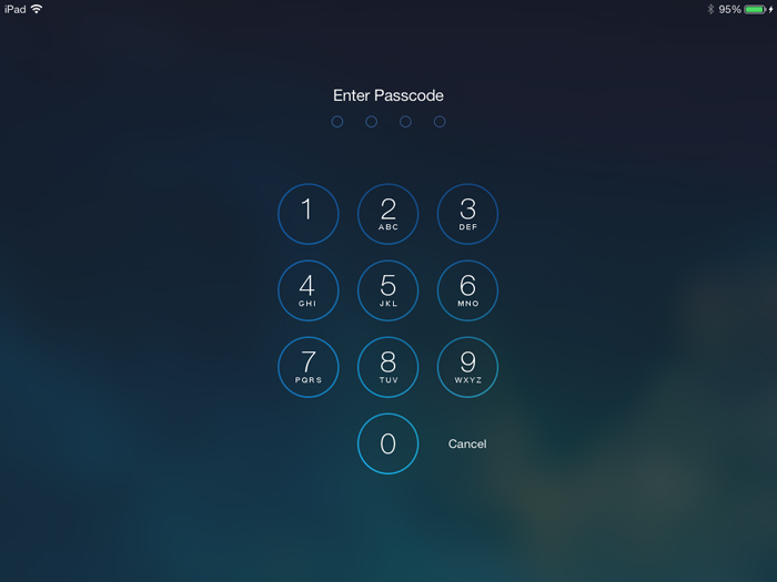 Screenshot of the iPad