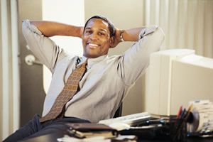 man smiling