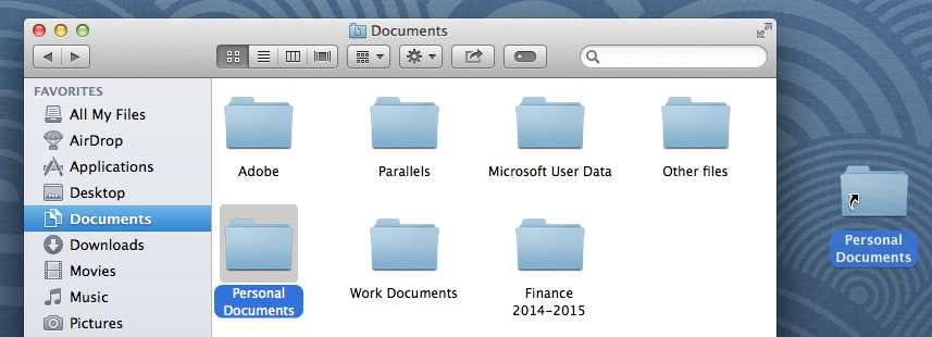 screenshot of OS X