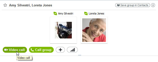 Screenshot of Skype