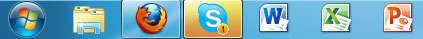 New file on the taskbar