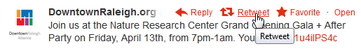 A screenshot of Twitter