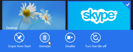 Screenshot of Windows 8